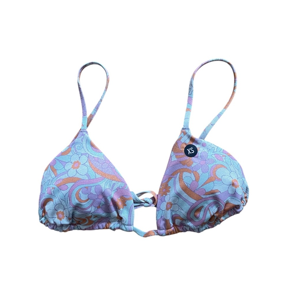 HOLLISTER Triangle Bikini Top - Brand New With Tags, Multicolored Shimmer, XS